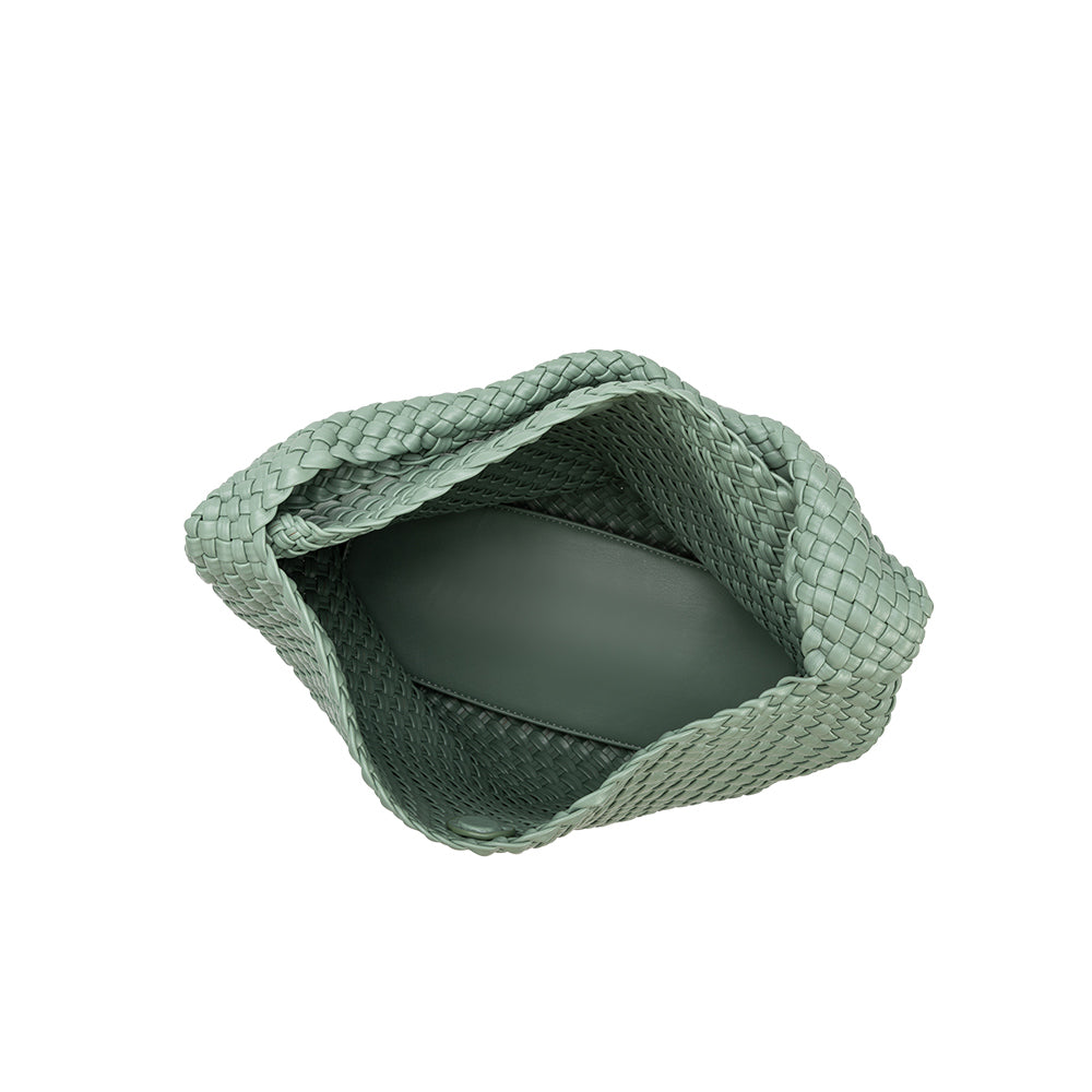 Grand Sac Cabas Tressé Bleu Vert Fanny vue du produit 6