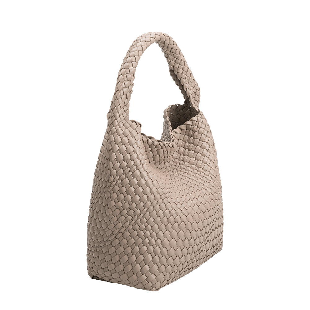 Grand Sac Cabas Tressé Taupe Armance vue du produit 2