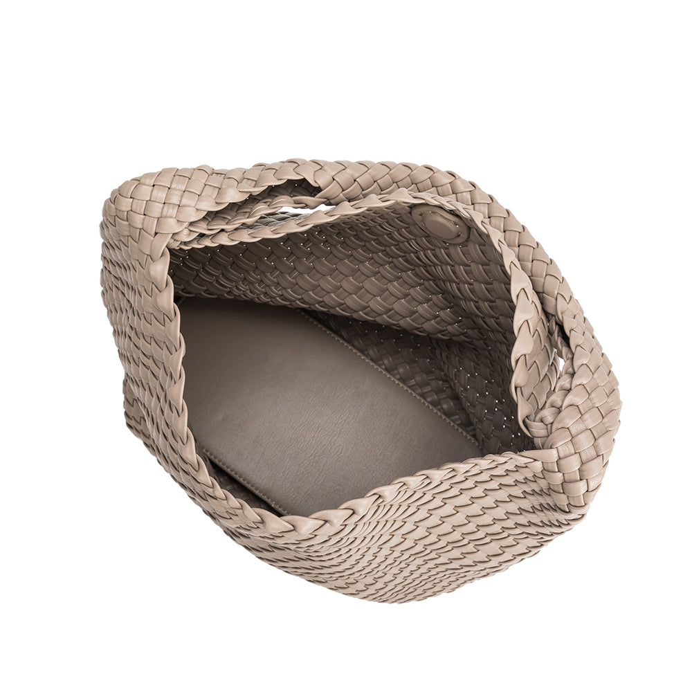 Grand Sac Cabas Tressé Taupe Armance vue du produit 6