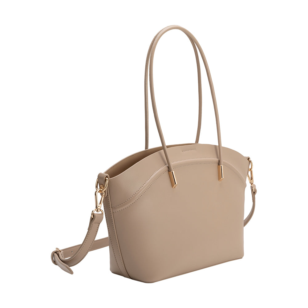 Grand Cabas Double Anse et Sangle Nude Ludivine vue du produit 2