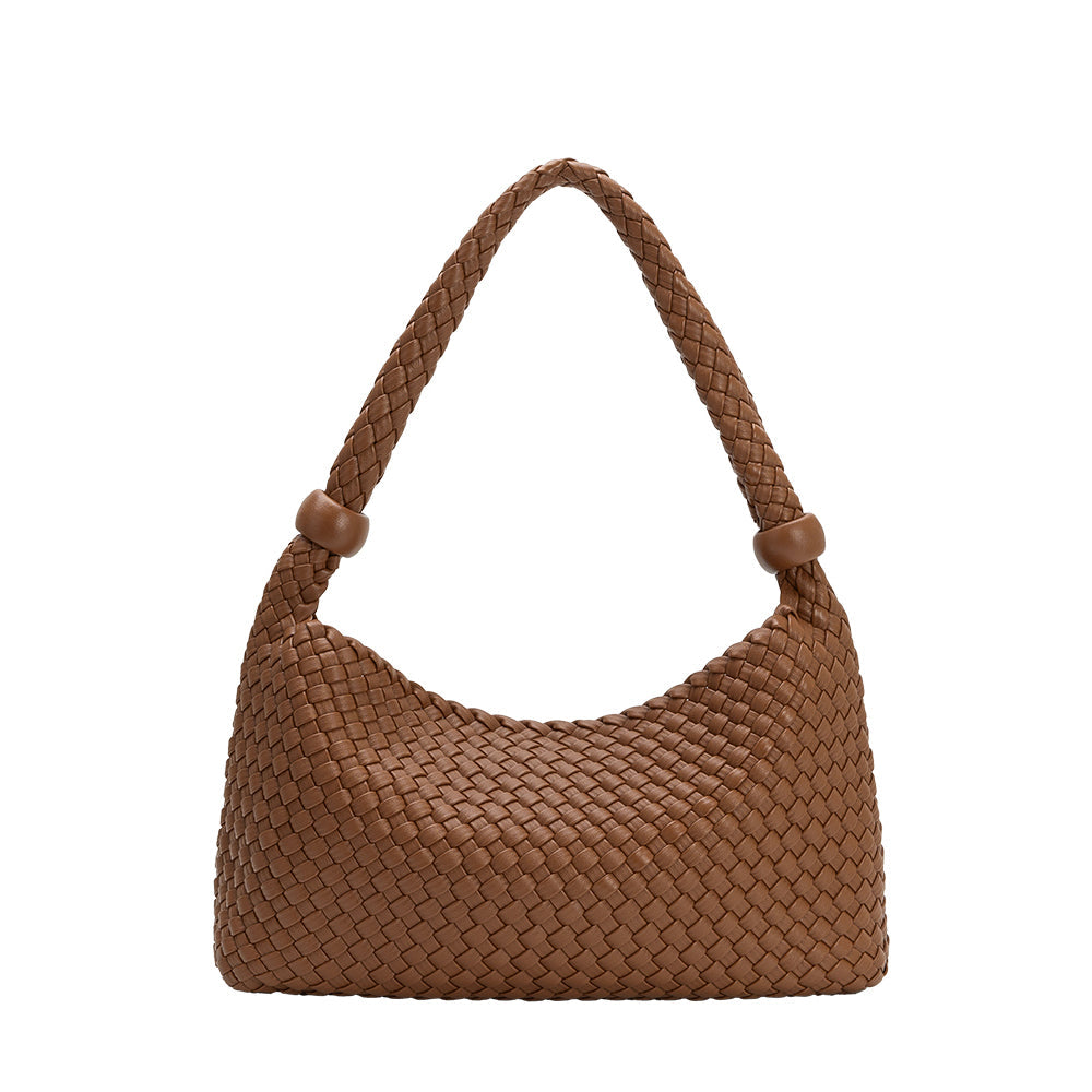 Sac Porté Épaule Tissé Perles Cognac Luce vue du produit 3