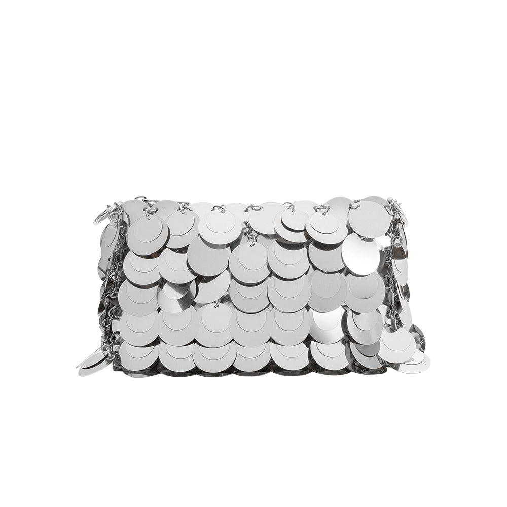 Pochette Bandoulière Sequins Argent Modeste vue du produit 1