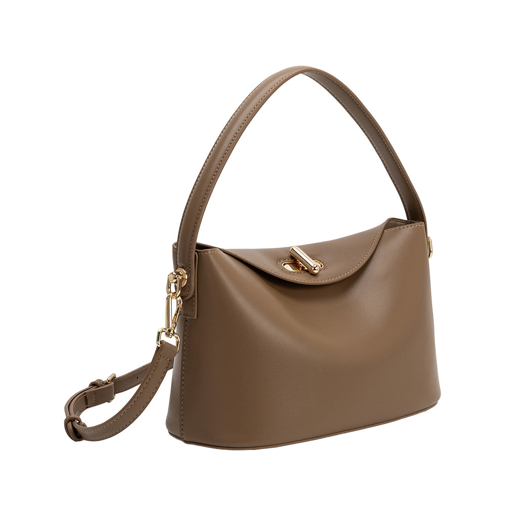 Sac Porté Main Souple Taupe Denise vue du produit 2