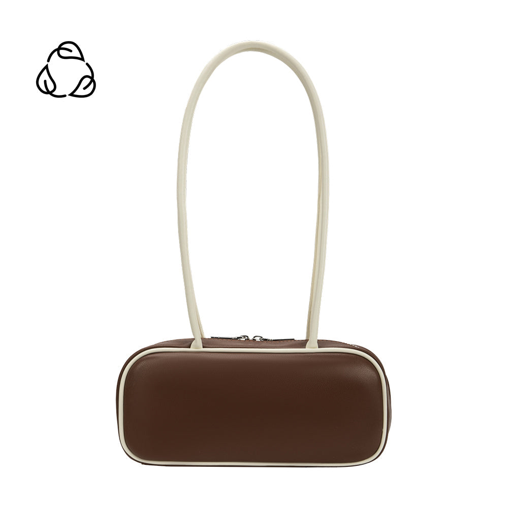 Sac Porté Épaule Ligne Cubique Chocolat Aimée vue du produit 1