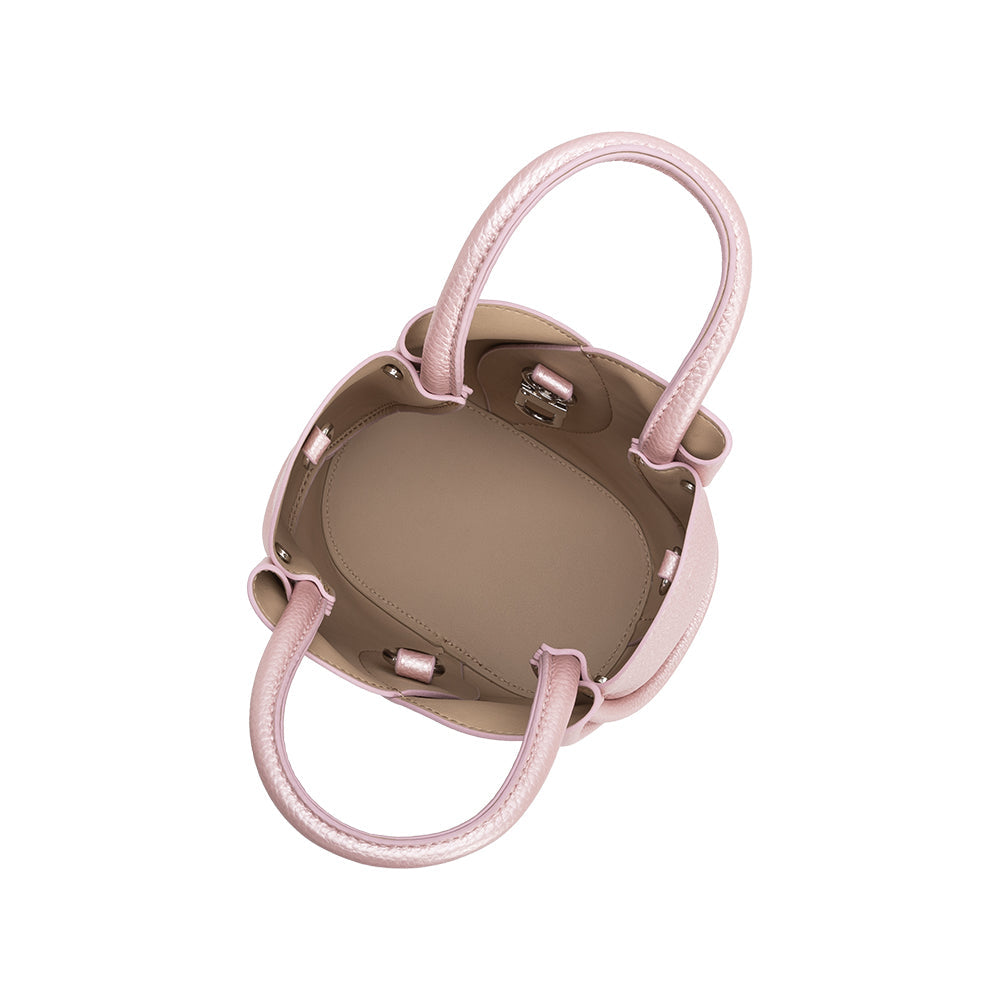 Mini Sac Tulipe Métallisé Rose Albane vue du produit 4