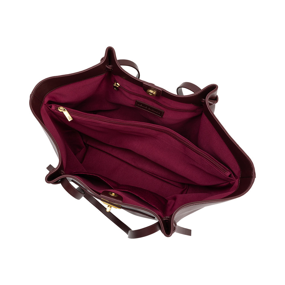 Très Grand Cabas Boucle Bordeaux Zénaïde vue du produit 4