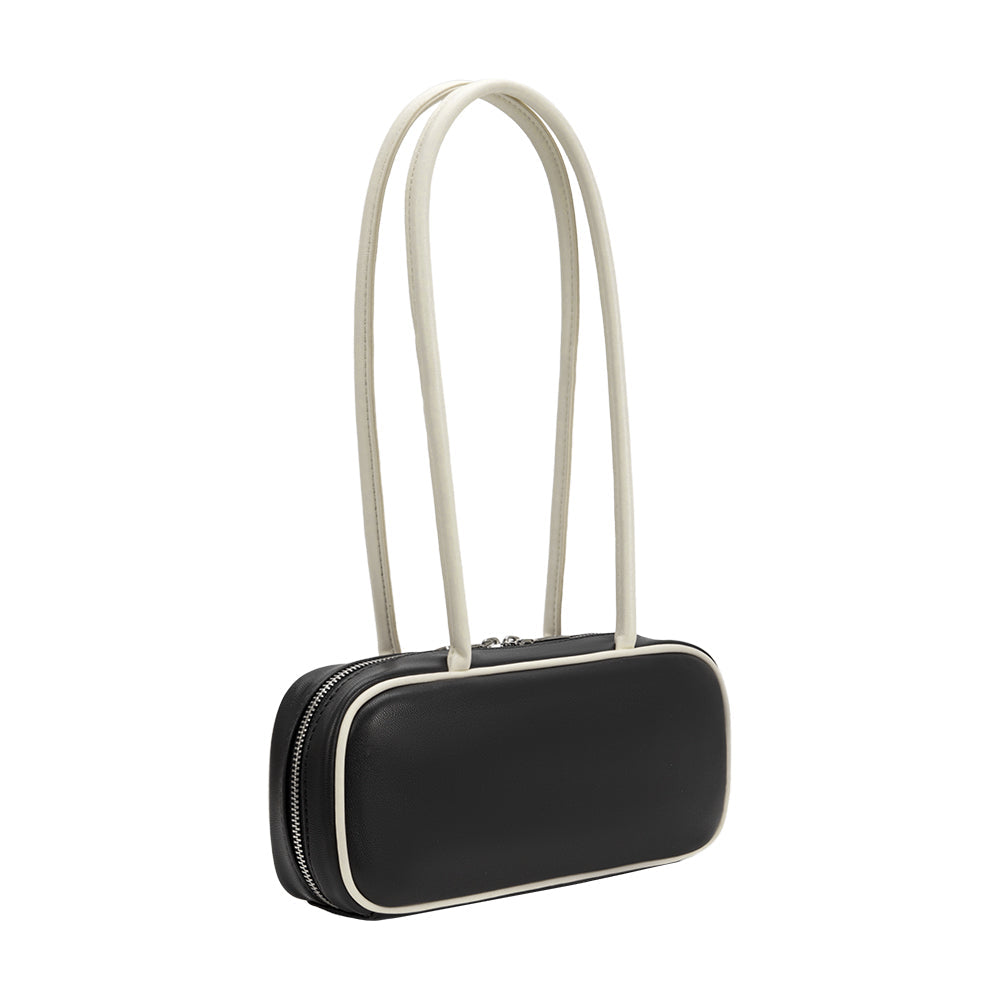 Sac Porté Épaule Ligne Cubique Noir Marguerite vue du produit 2