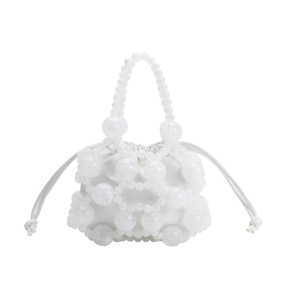 Sac Cage Perlé Blanc Zoé vue du produit 1