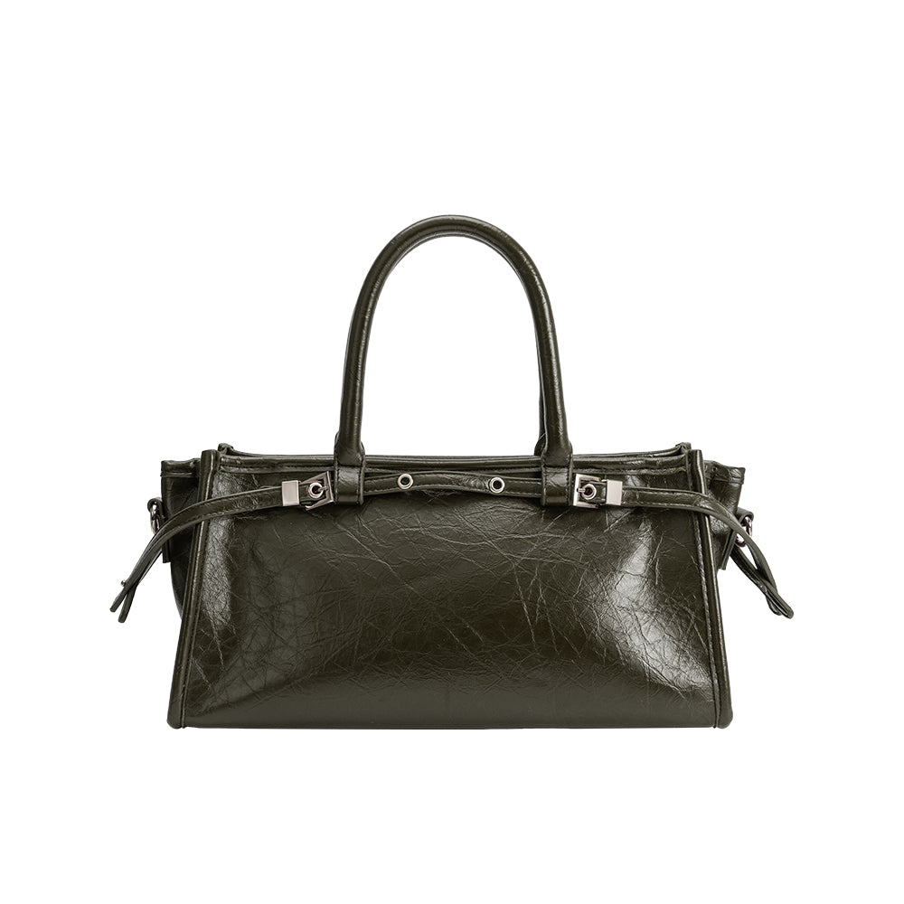 Sac Porté Main Froissé Olive Désirée vue du produit 3