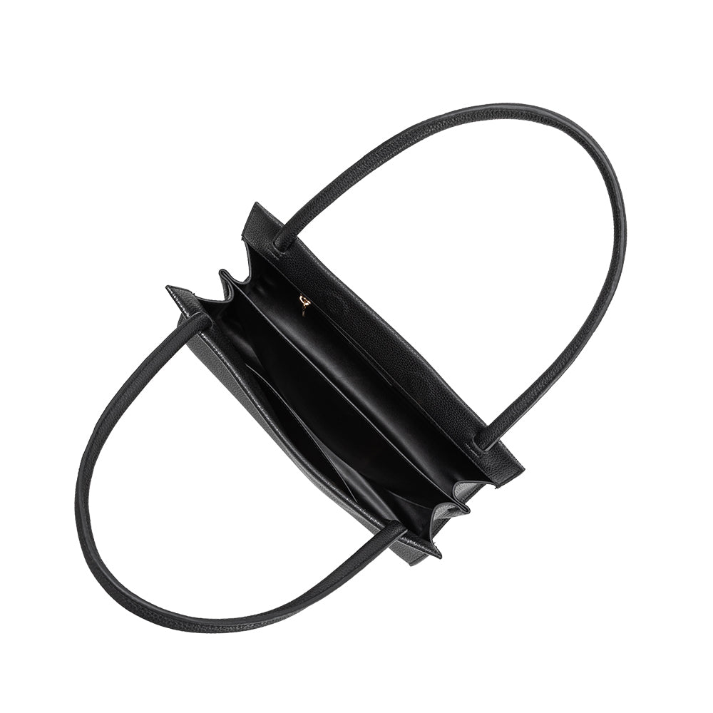 Sac Porté Épaule Base Courbe Grainé Noir Florine vue du produit 4