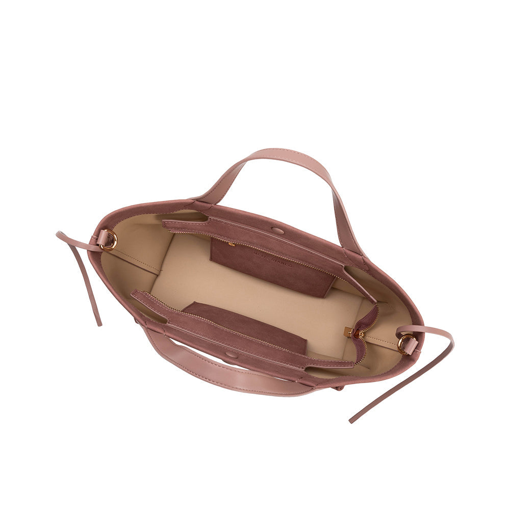 Grand Cabas Suédine Mauve Philomène vue du produit 4