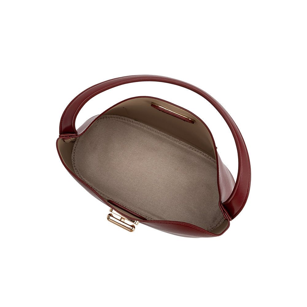 Sac Porté Main Souple Bordeaux Édith vue du produit 5