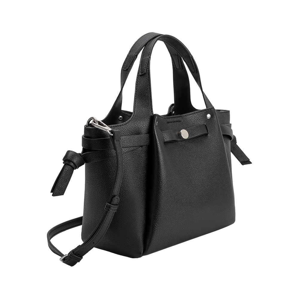 Sac Porté Main Boucle et Bouton Noir Julienne vue du produit 2