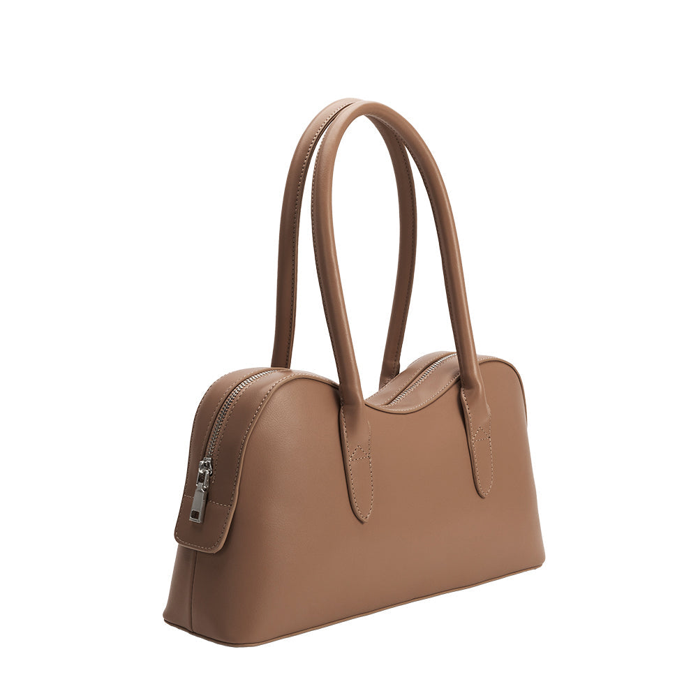 Sac Porté Épaule Ligne Courbe Moka Andrée vue du produit 2