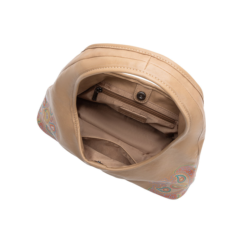 Sac Besace Imprimé Cachemire Fauve Béatrice vue du produit 4