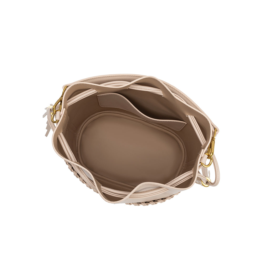 Sac Seau Cordon et Pompon Écru Cordélia vue du produit 5