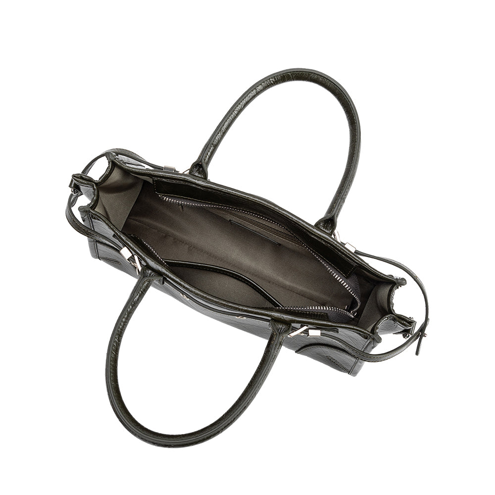 Sac Porté Main Froissé Olive Désirée vue du produit 4