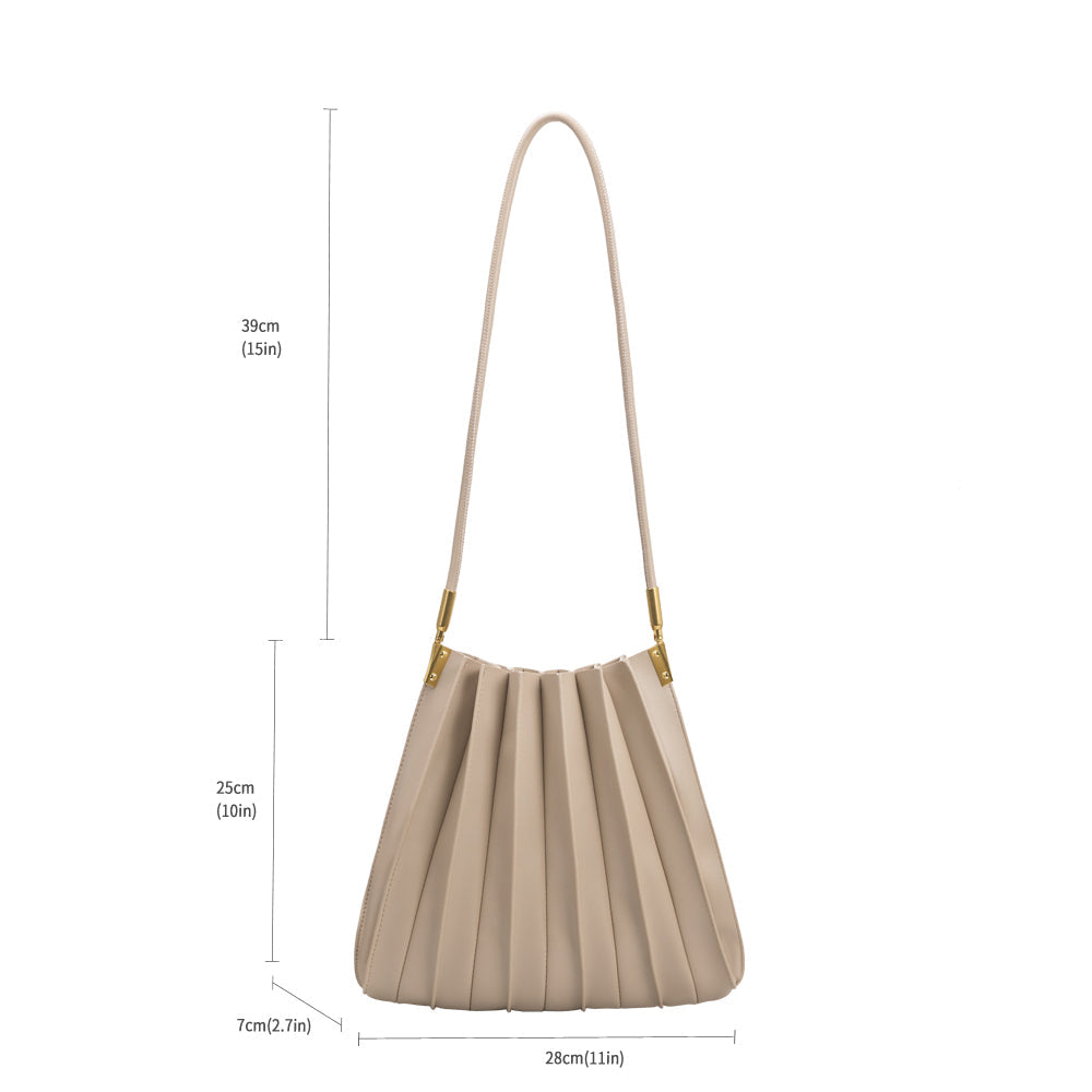 Sac Porté Épaule Plissé Ivoire Astrid vue du produit 7
