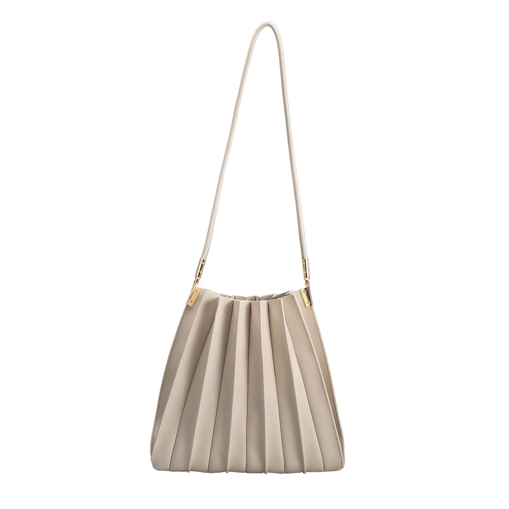Sac Porté Épaule Plissé Écru Hortense vue du produit 1