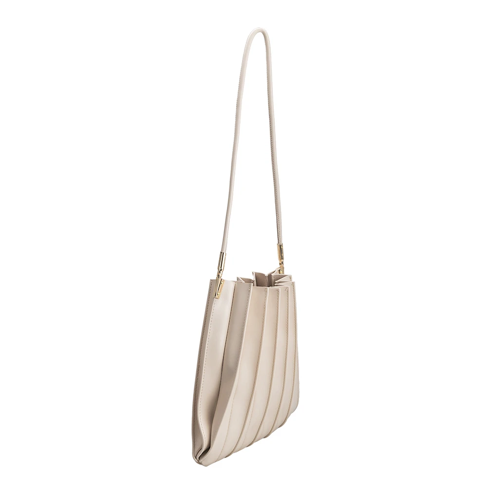 Sac Porté Épaule Plissé Écru Hortense vue du produit 2