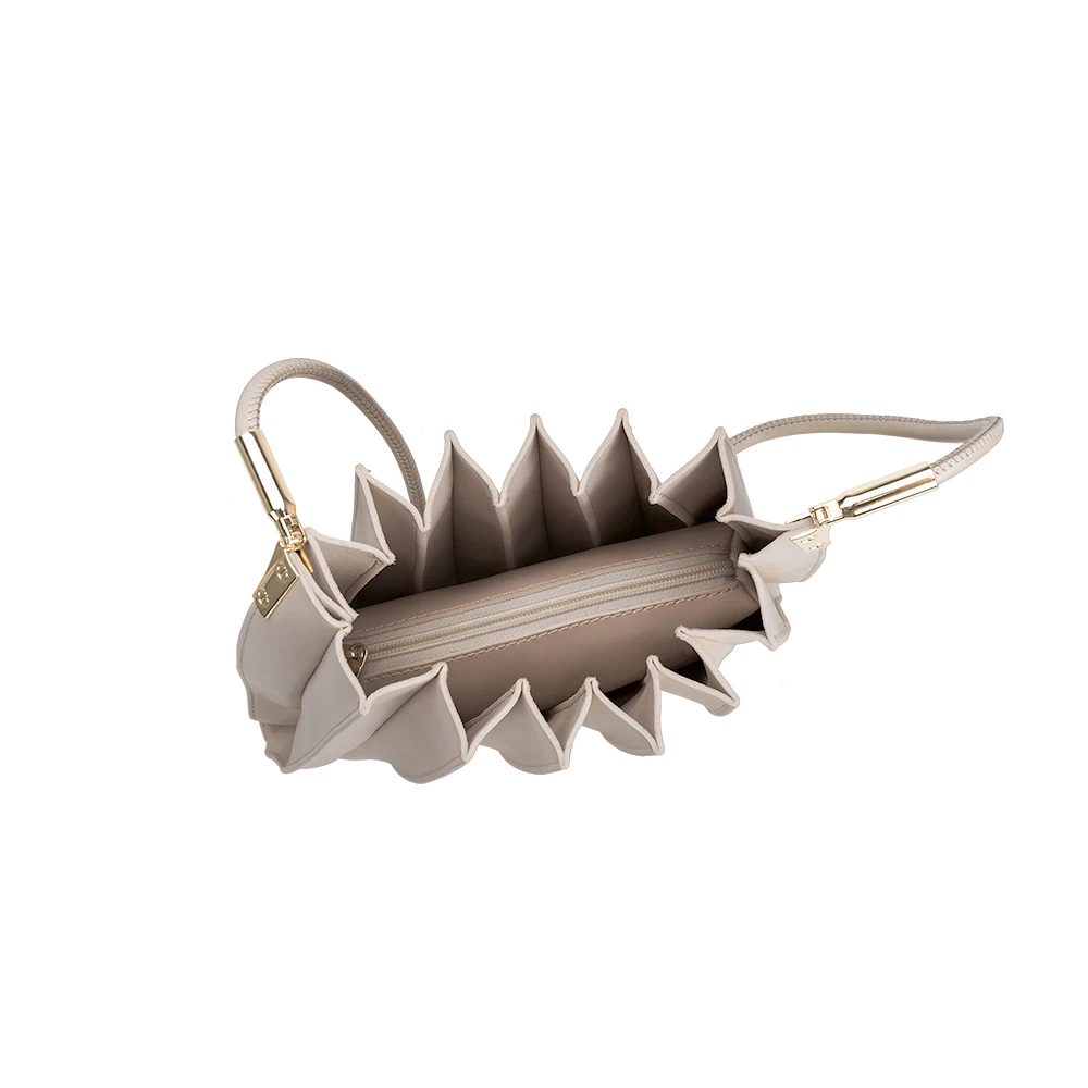 Sac Porté Épaule Plissé Écru Hortense vue du produit 5