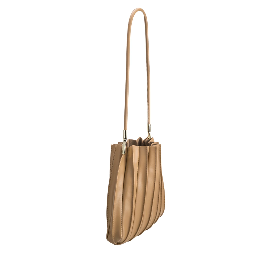 Sac Porté Épaule Plissé Taupe Rachel vue du produit 2