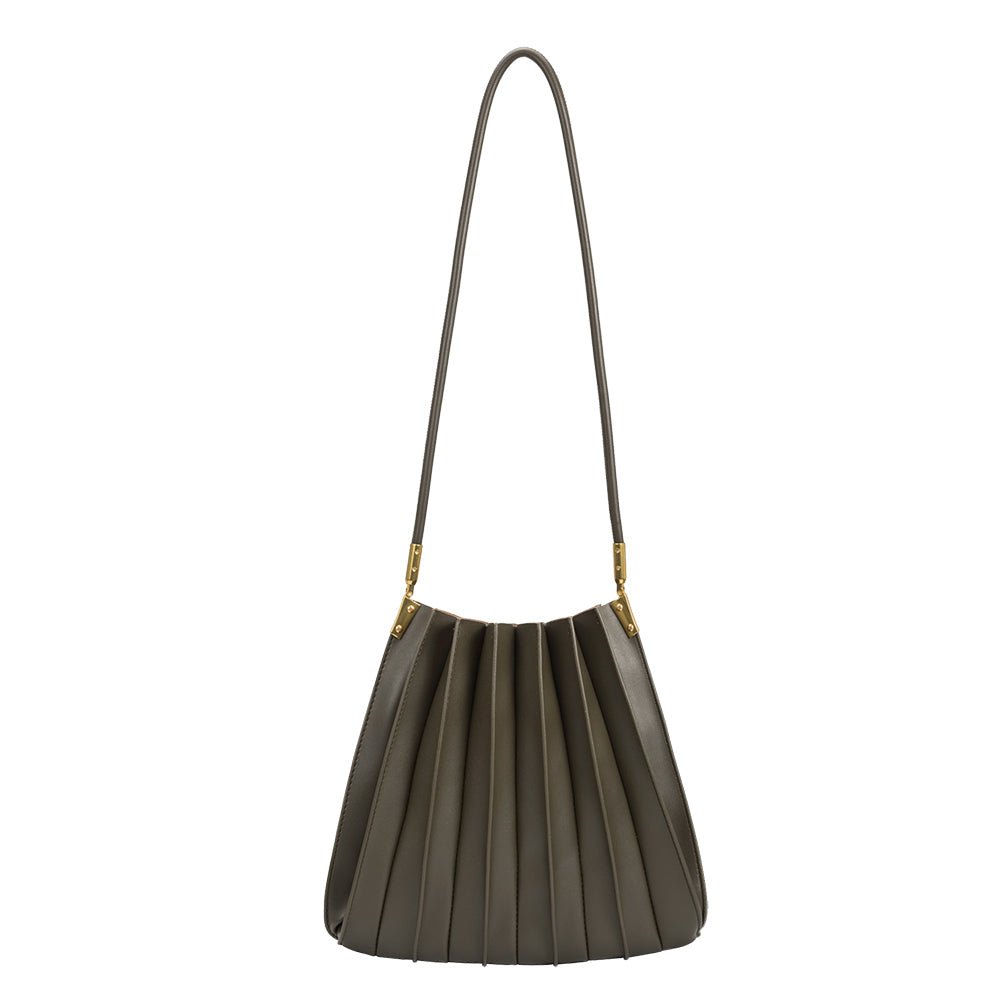 Sac Porté Épaule Plissé Olive Noémie vue du produit 1