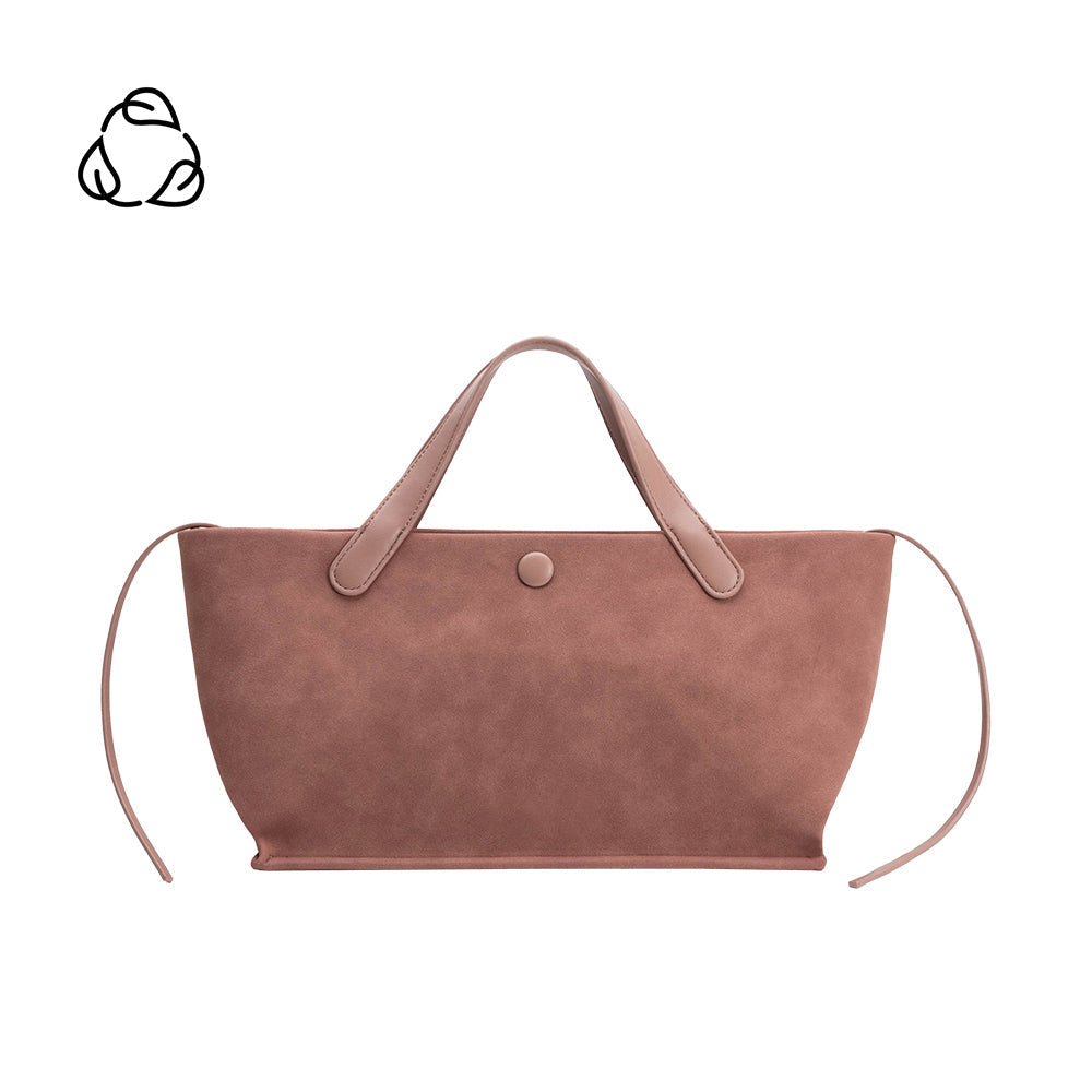 Grand Cabas Suédine Mauve Philomène vue du produit 1