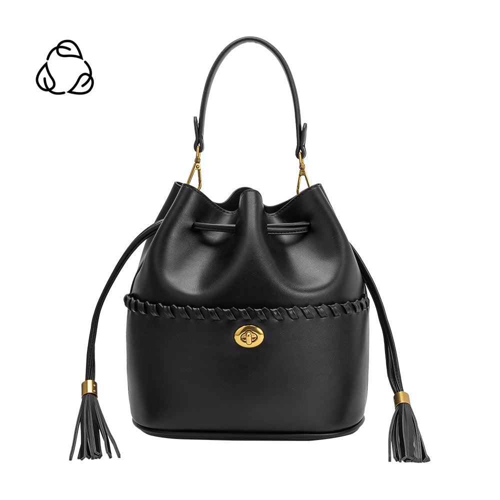 Sac Seau Cordon et Pompon Noir Constance vue du produit 1