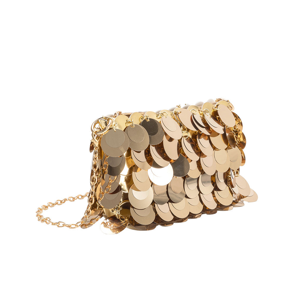 Pochette Bandoulière Sequins Doré Thérèse vue du produit 2