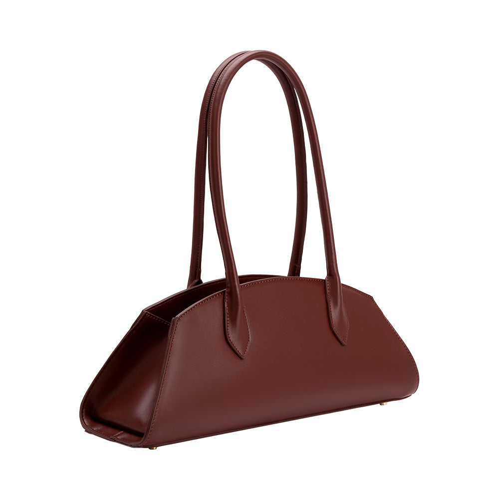 Sac Porté Épaule Ligne Sculptée Bordeaux Anaïs vue du produit 2
