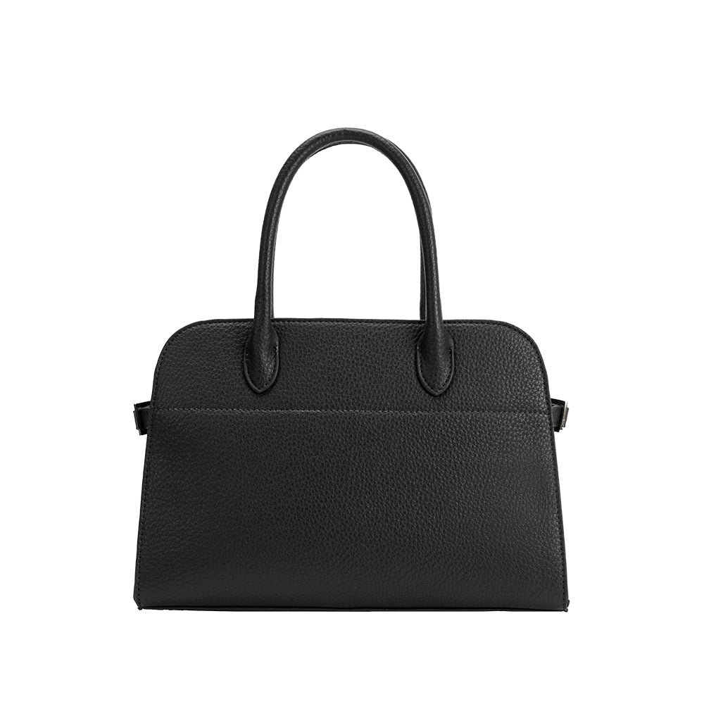 Sac Porté Main Trois Compartiments Noir Albertine vue du produit 3